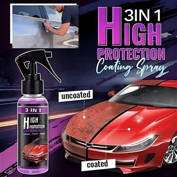 Product graphic showing coated and uncoated car surface